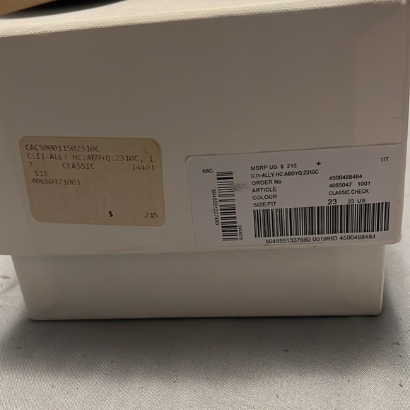 Little Girls Burberry Classic Check Size 23 Dress Shoes Used - Picture 2 of 4